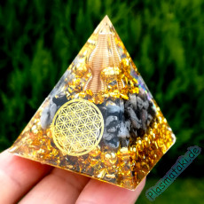 Plasma Orgon Pyramide Goldene-Spule