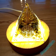 Plasma Orgon Pyramide Goldene-Spule